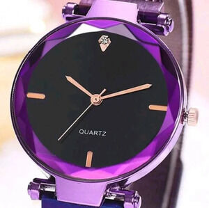 NWT..FASHION QRTZ WATCH..MARBLE PURPLE..HYPOALLERGENIC ..we bundle. enjoy